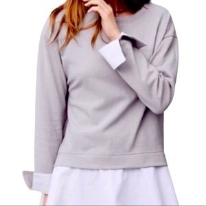 Anthropologie Eri + Ali Layered poplin Top